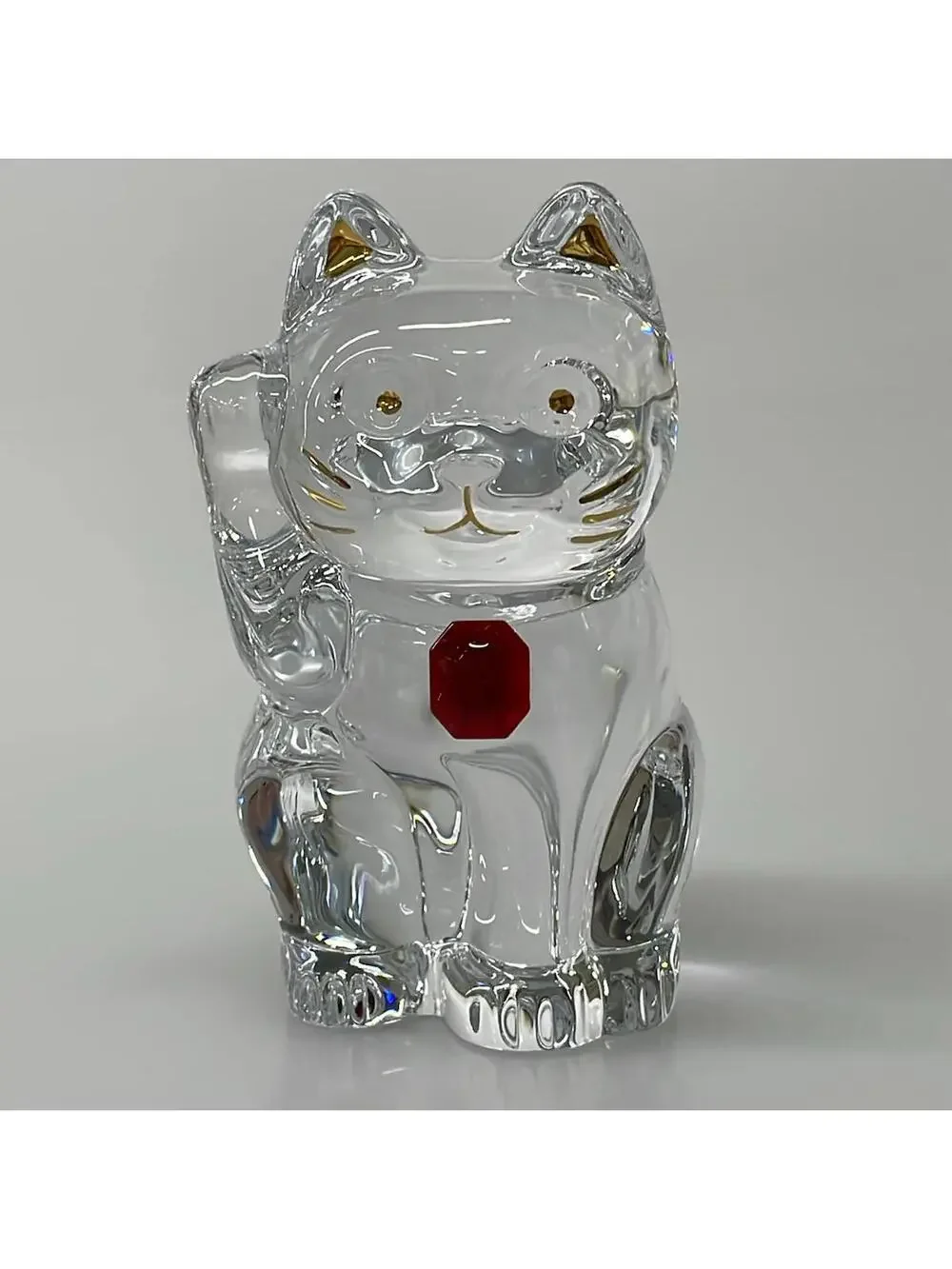 Baccarat Clear Gold Red Crystal Glass #278533B65B